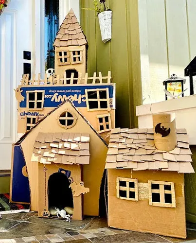 Cardboard Haunted House