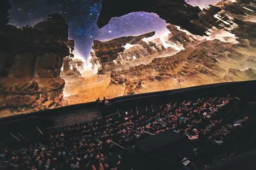 IMAX Dome Theater laser light show at The Tech Interactive San Jose