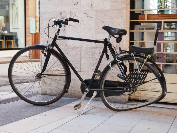 From this bike, we can deduce that wheels are important for rolling. (Image via Shutterstock)