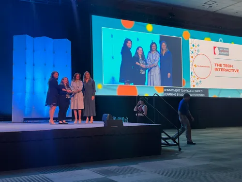 The Roy L. Shafer Leading Edge Award was presented to The Tech Interactive at the ASTC 2025 Annual Conference in San Francisco on September 8, 2025.