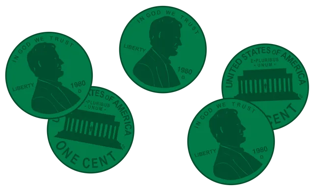 Green pennies