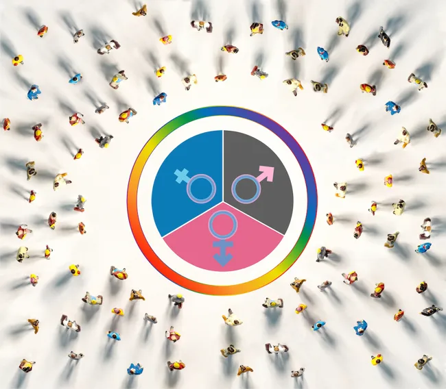 The spectrums of sexuality and gender are complex and influenced by many different factors. (Image via Shutterstock)