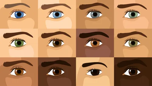 Eye color depends upon the amount of melanin that there is in the iris of the eye. (Image via Shutterstock)
